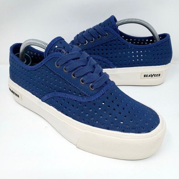 SeaVees Legend Platform Sneakers Women's Size 7.5 Nubuck Leather Portal - Picture 1 of 10